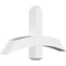 Ekena Millwork Bellingham Architectural Grade PVC Gable Bracket, 36"W x 19 1/2"H x 4"D x 4"F, 13/12 Pitch GBP036X20X0404BEL00 - alternate 1